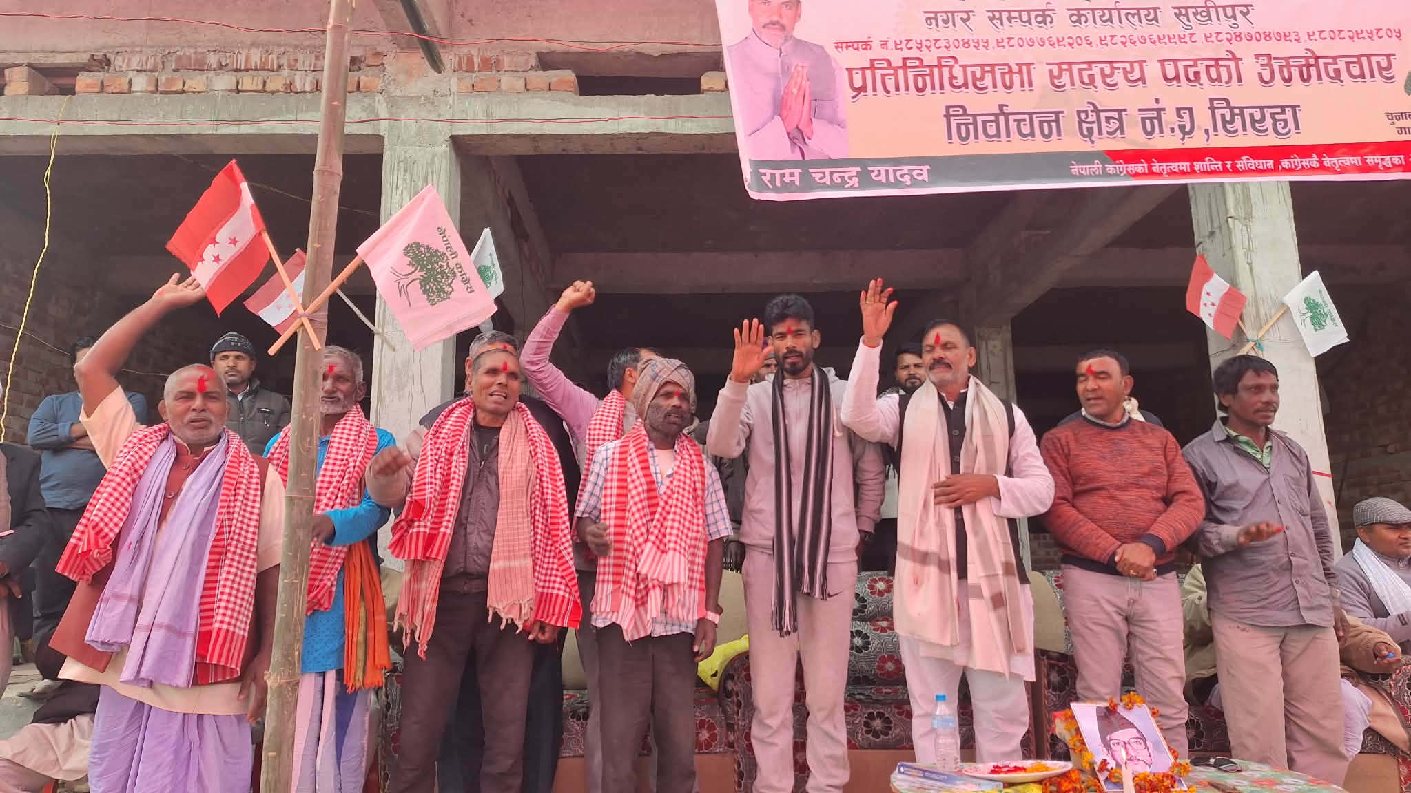 सुखीपुरमा कांग्रेस प्रवेशको लहर, चुनावी कार्यालय उद्घाटन