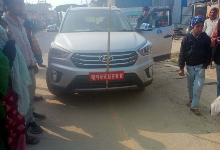 रास्वपा उम्मेदवारको गाडीले बालकको मृत्यु , उम्मेदवार र चालक फरार